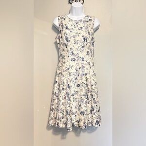 Gabby Skye A-line Cream Floral Dress for Weddings, size 4